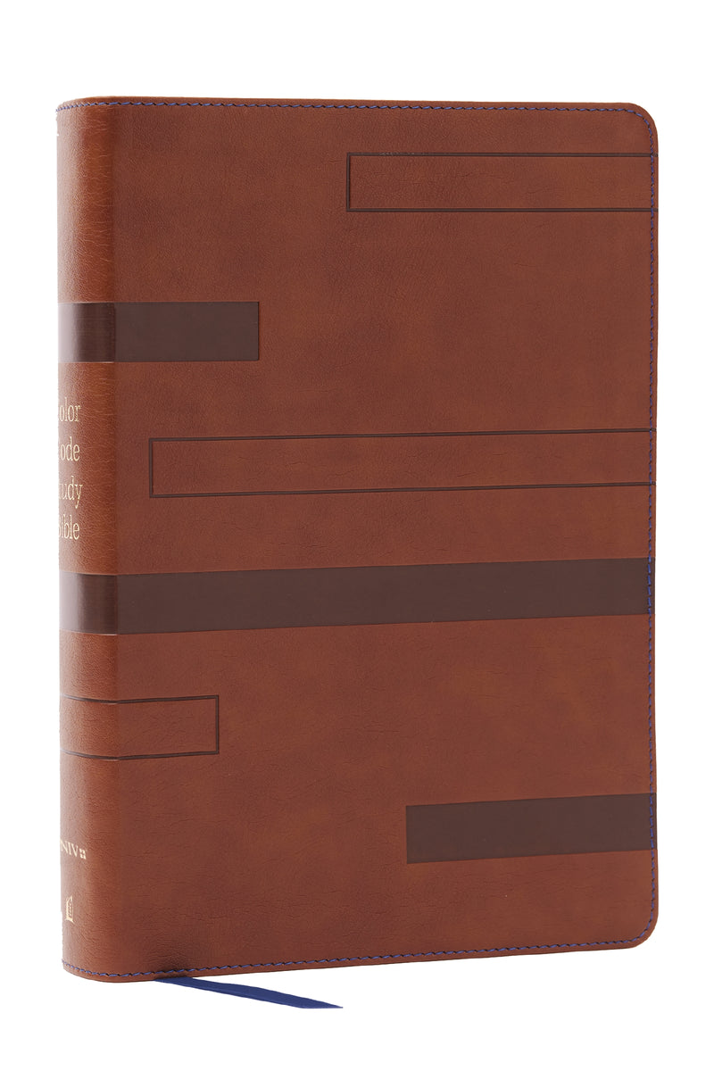 Color Code Study Bible, Revealing God's Truth Color by Color (NIV, Brown Leathersoft, Red Letter, Comfort Print)