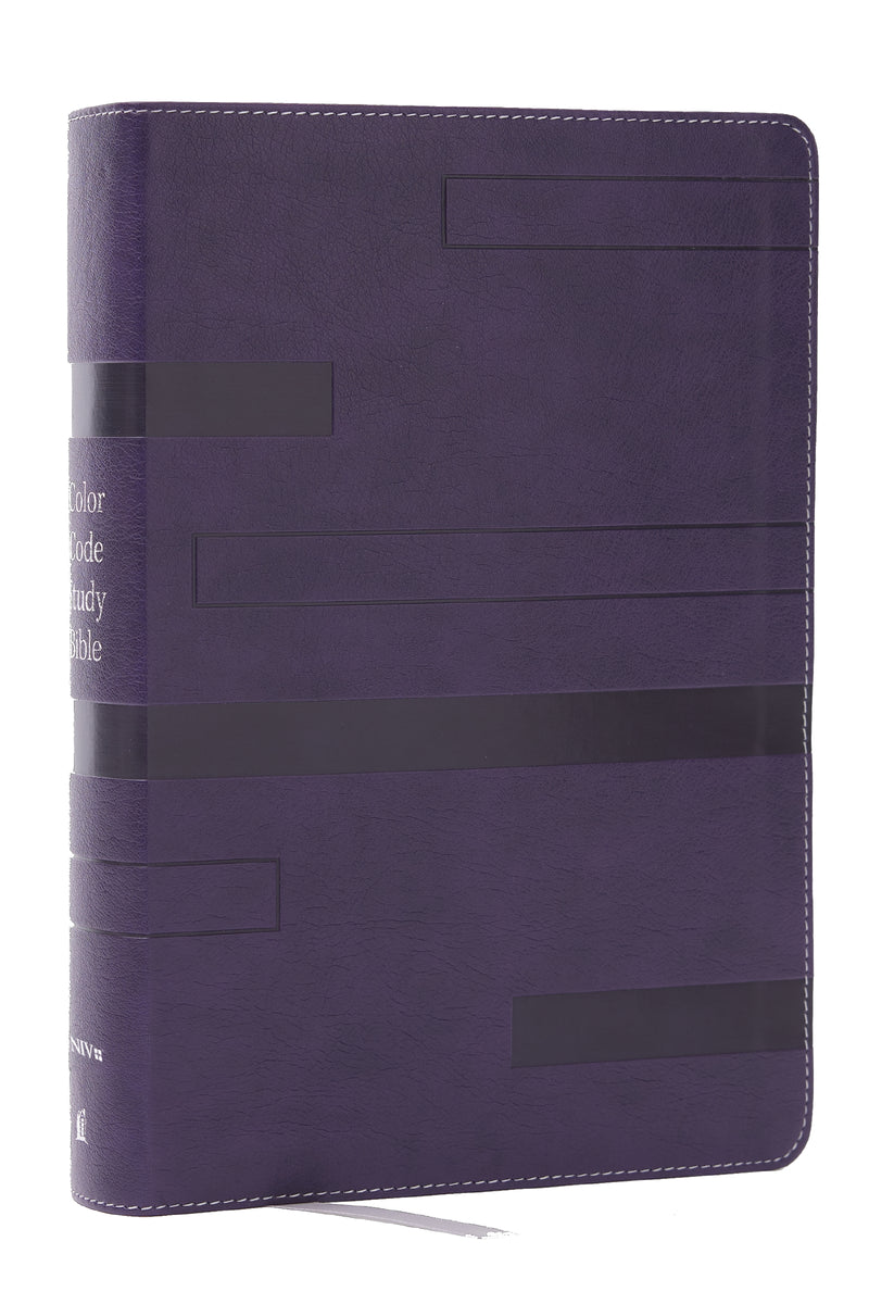 Color Code Study Bible, Revealing God's Truth Color by Color (NIV, Purple Leathersoft, Red Letter, Comfort Print)