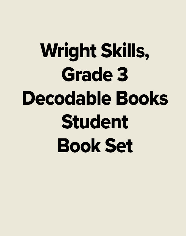 Wright Skills Grade 3 Decodable Books Student Book Set