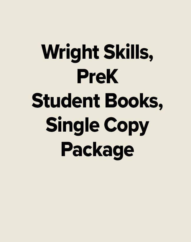 Wright Skills Prek Student Books Single Copy Package