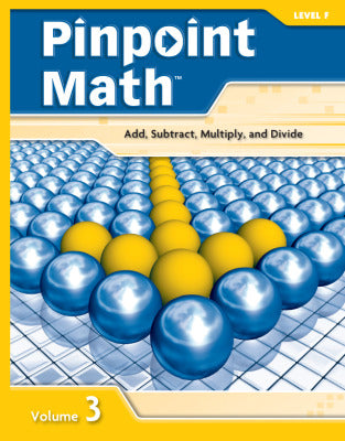 Pinpoint Math Grade 6 Level F Student Booklet Volume Iii