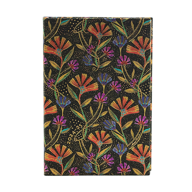 2025 Wild Flowers Mini Horizontal Hardcover 18-Month, 208pg, 80GSM, 2025 Planners (18-Month) by Paperblanks (Playful Creations)