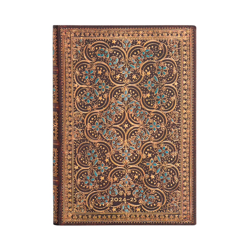 2025 Restoration Midi Horizontal Hardcover 18-Month, 208pg, 80GSM, 2025 Planner (18-Month) by Paperblanks (The Queen's Binding)