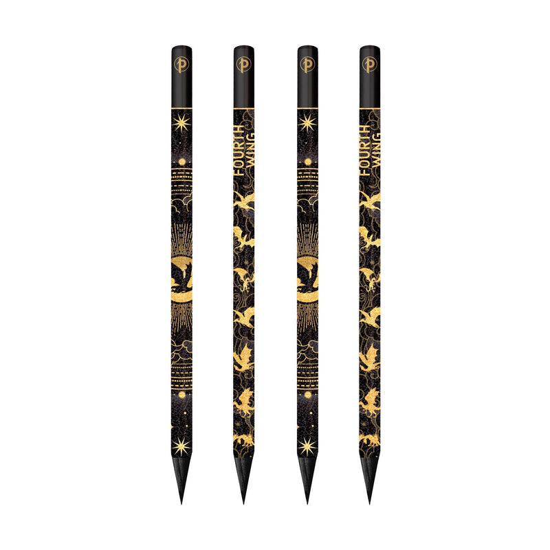 Fourth Wing Shadows of Navarre/Fourth Wing 4 Pack Pencils, Rebecca Yarros' Empyrean Collection by Paperblanks