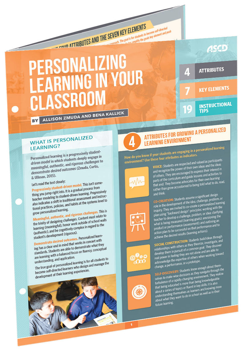 Personalizing Learning in Your Classroom (Quick Reference Guide)