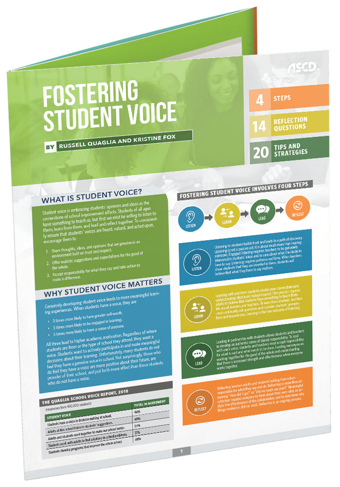 Fostering Student Voice (Quick Reference Guide)