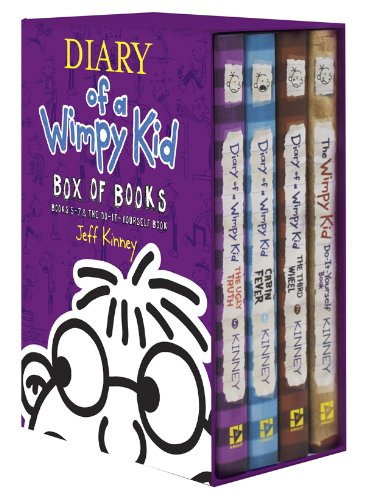 Diary Of A Wimpy Kid Box Of Books 5 7 & The Do It Yourself Book