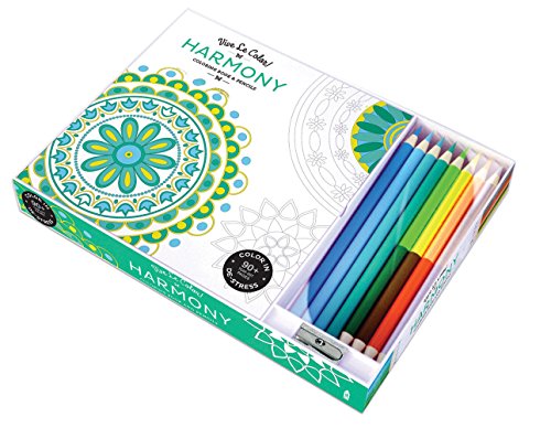 Vive Le Color Harmony Adult Coloring Book & Pencils