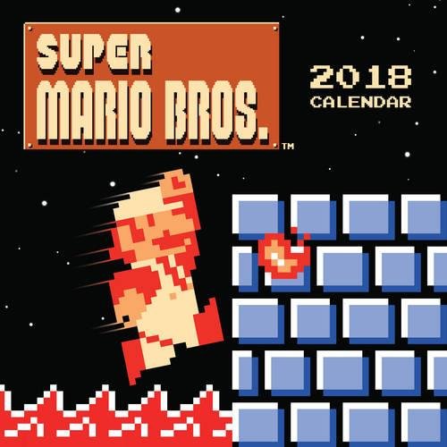 Super Mario Bros. 2018 Wall Calendar Retro Art