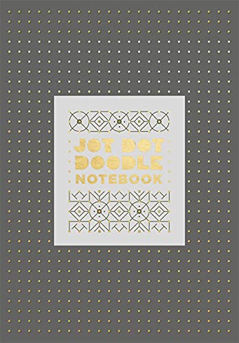 Jot Dot Doodle Notebook Gray & Gold