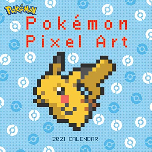 Pokemon Pixel Art Retro 2021 Wall Calendar