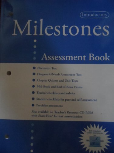 Milestones Intro: Assessment Book