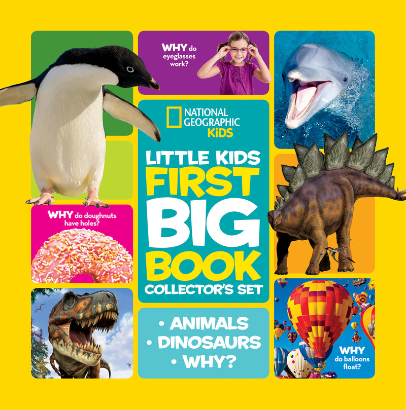 National Geographic Little Kids First Big Book Collector's Boxed Set: Animals, Dinosaurs, and Why?: A 3 Book Set for Curious Kids