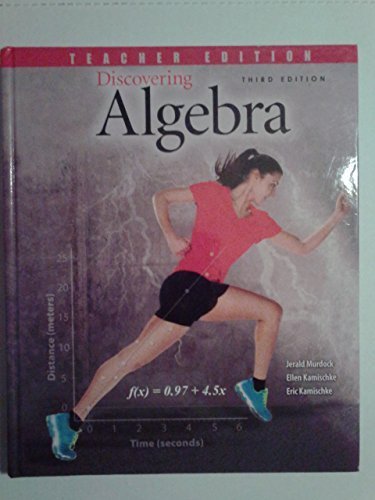 Discovering Algebra: An Investigative Approach - Teacher Text + 6 Year Online License [Paperback] Murdock et al
