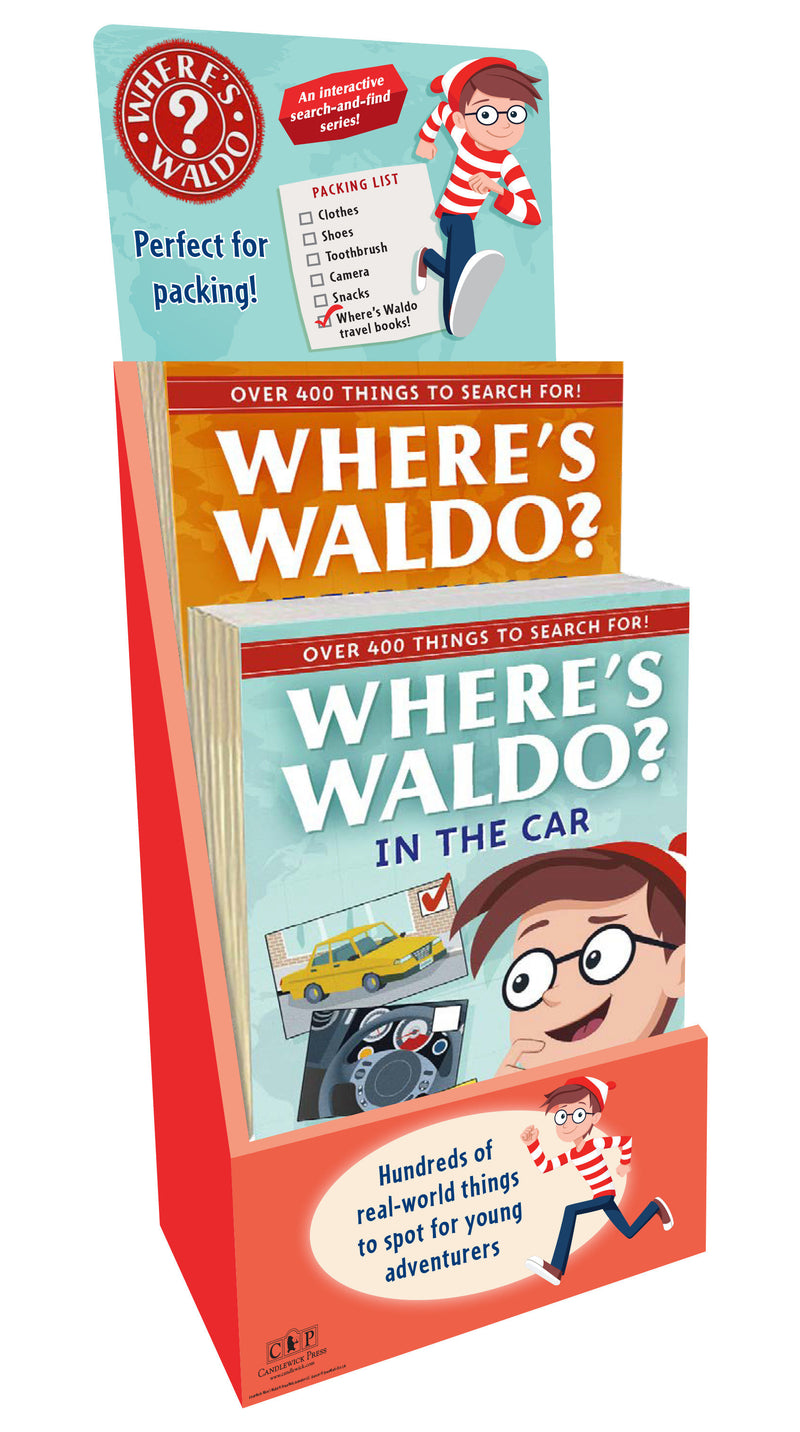 Where's Waldo? At the Airport and In the Car 10-Copy Prepack and Counter Display