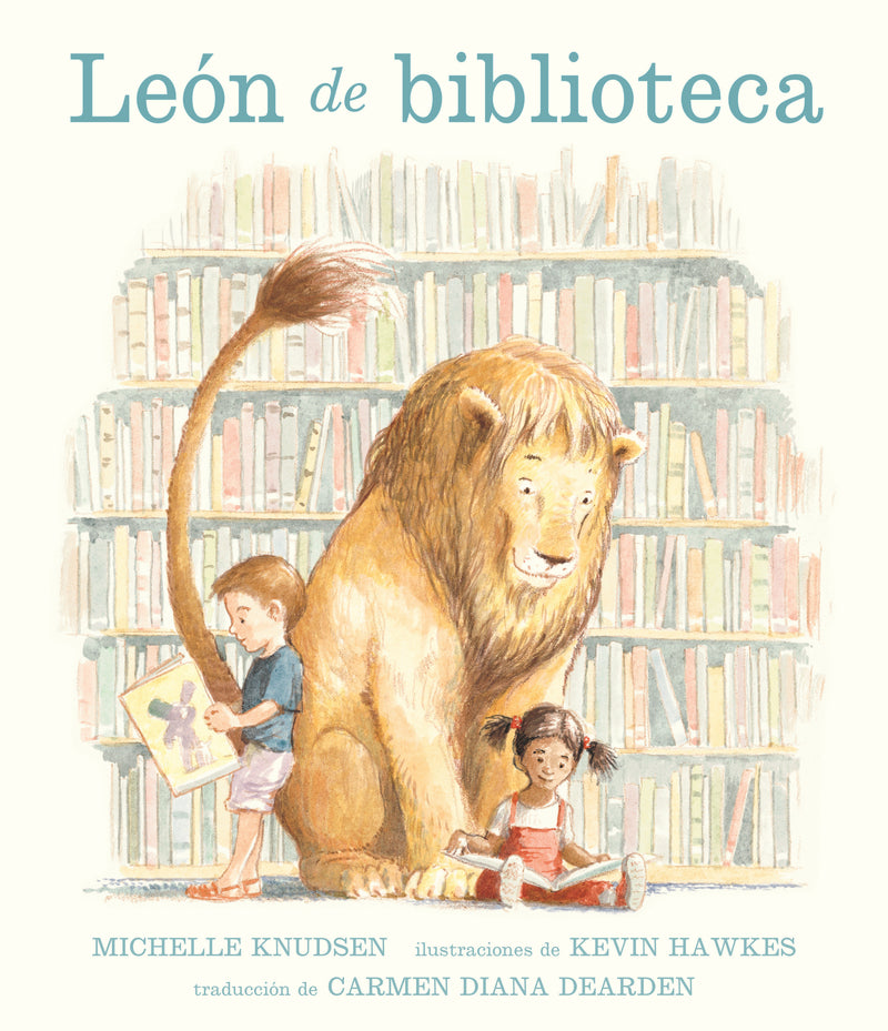 León de biblioteca