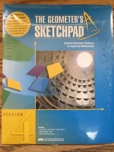 Geometer's Sketchpad Software Instructor's Demo Package, Version 4 [Unknown Binding] Key Curriculum Press