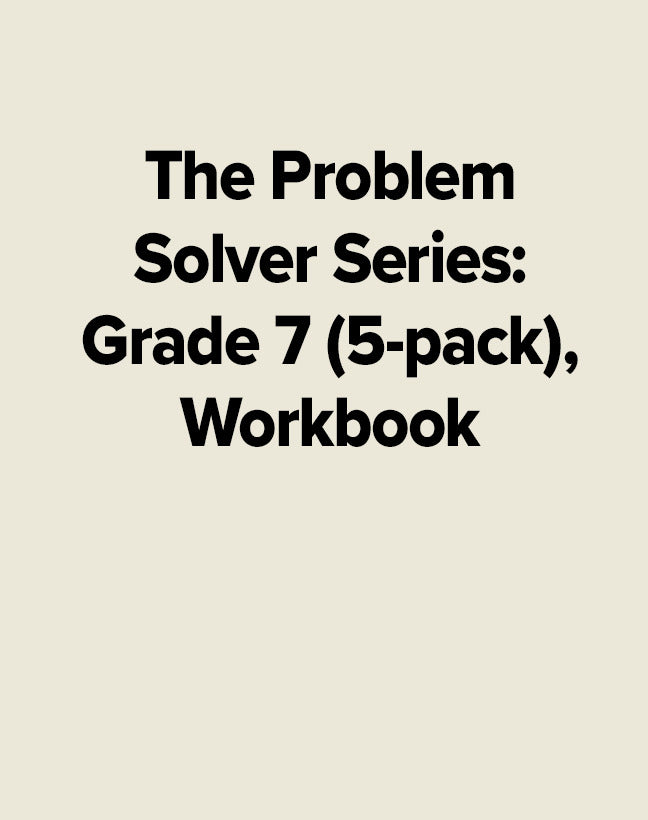 The Problem Solver Series Grade 7 5 Pack Workbook