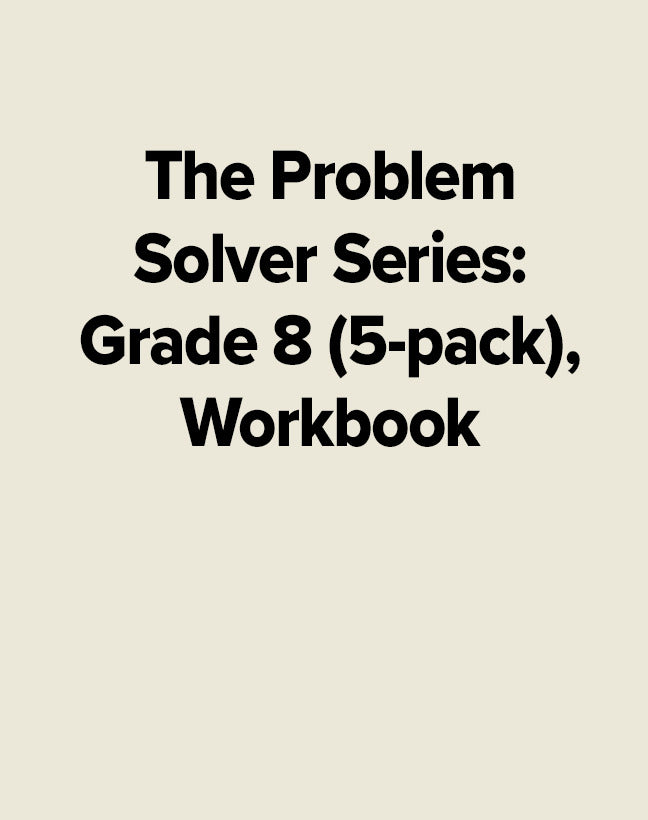 The Problem Solver Series Grade 8 5 Pack Workbook