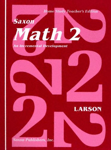 Saxon Math 2 Homeschool Teacher's Manual 1st Edition 1994