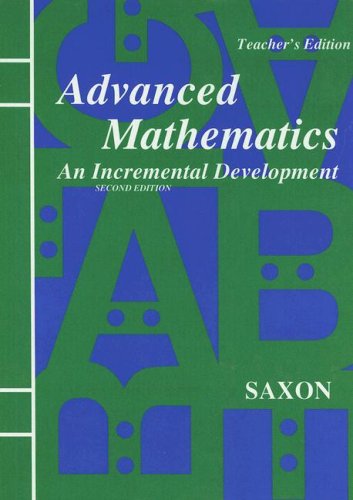 Advanced Math: An Incremental Development [Hardcover] John H.
