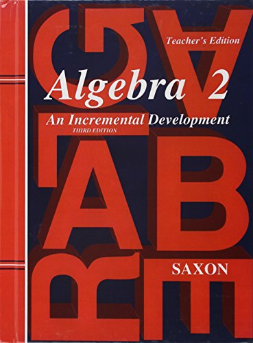 Saxon Algebra 2, 3rd Edition Teacher Edition