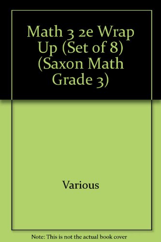 Saxon Math 3  Learning Wrap Up (Set of 8)