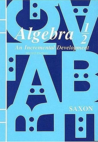 Saxon Algebra 1/2 Kit 3rd Edition