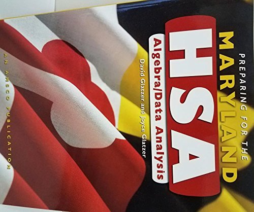 Preparing for the Maryland HSA Algebra/Data Analysis [Paperback] David J. Glatzer