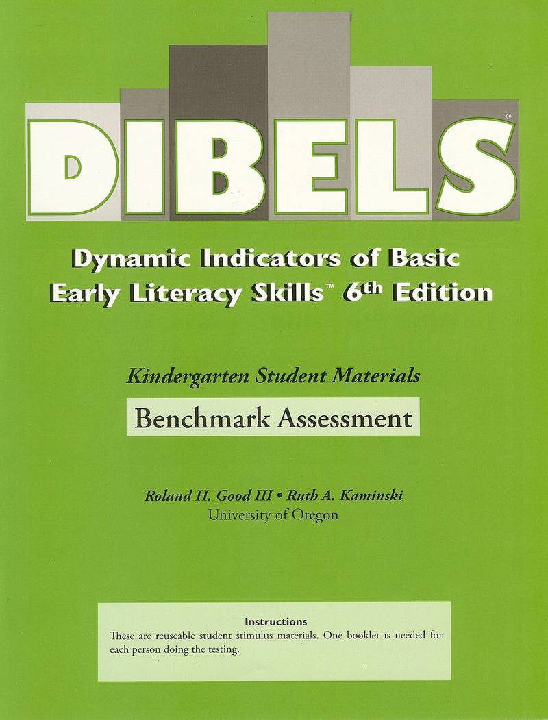 Dibels Dynamic Indicators of Basic Early Literacy Skills, 6th Edition, Kindergarten Student Materials, Benchmark Assessment, ISBN 1570358788, 9781570358784 [Paperback] unknown author