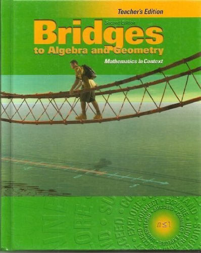 Cord Communications Bridges To Algebra Geometry Mathematics In Context 2Nd Edition Teacher Edition 2004 Isbn 1578373425 [Textbook Binding] Cord
