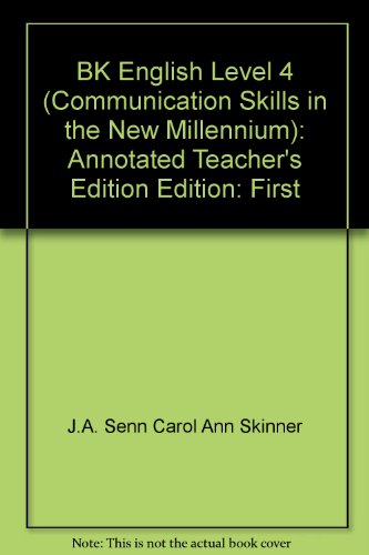 BK English Level 4 (Communication Skills in the New Millennium) [Hardcover] Barrett Kendall and Carol Ann Skinner