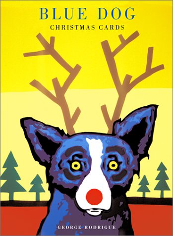 Blue Dog Truly Rudy Christmas Cards
