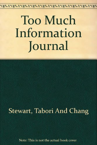 Too Much Info Journals Blank