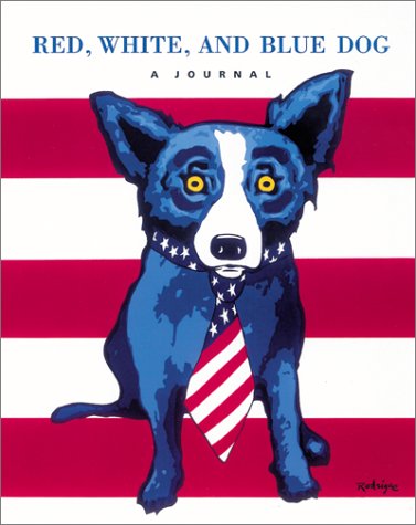 Red White And Blue Dog Journal
