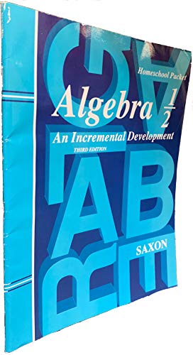 Saxon Algebra 1/2 Answer Key only (Level 1/2)