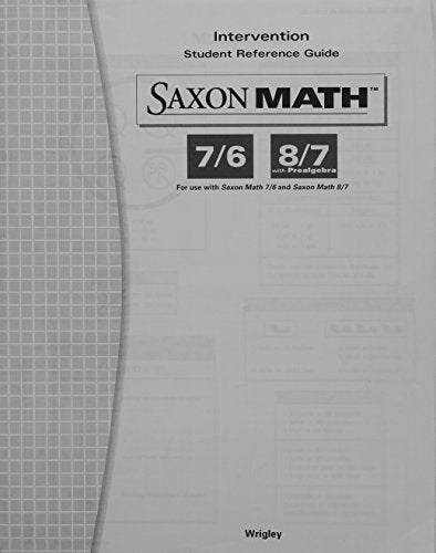 Saxon Math  Student Reference Guide