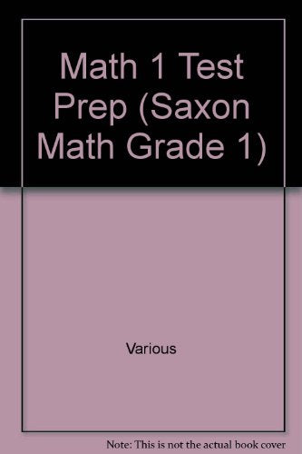 Saxon Math 1  Test Prep
