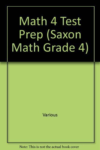 Saxon Math 4  Test Prep