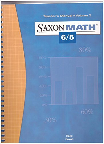 Saxon Math 6/5 (Teacher's Manual, Volume 2) [Spiral-bound] Stephen Hake & John Saxon
