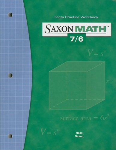 Saxon Math 7/6 Fact Practice Workbook