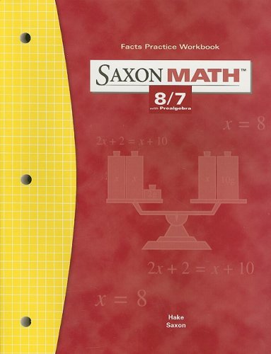 Saxon Math 8/7 Fact Practice Workbook