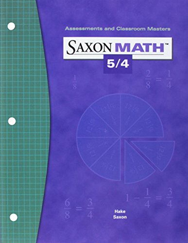 Saxon Math 5/4 Assessments & Classroom Masters