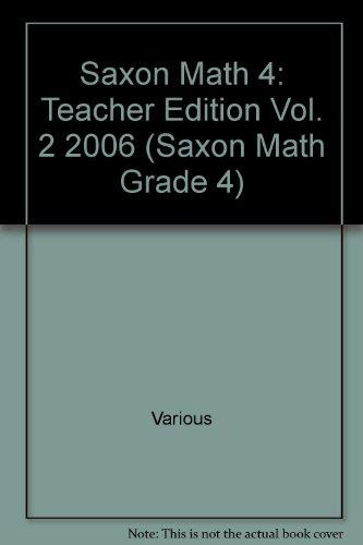 Saxon Math 4  Teacher Edition Vol. 2 2006
