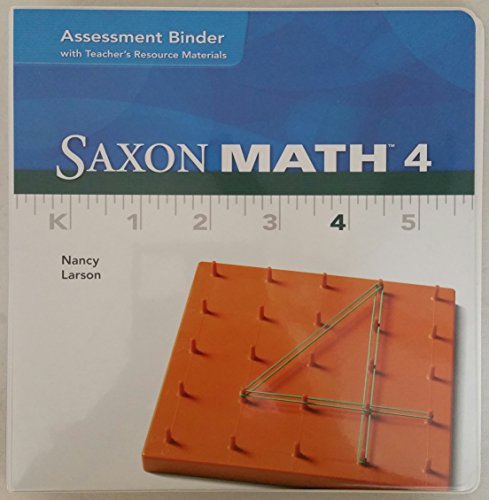Saxon Math 4  Teacher Assessment Binder