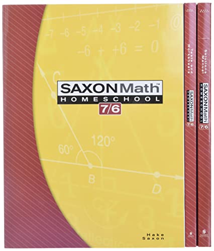 Saxon Math 7/6 Homeschool Set/Box
