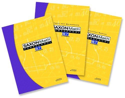 Saxon Math 8/7 Homeschool Complete Kit 3rd Edition