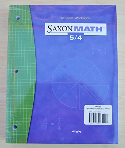 Saxon Math 5/4 Special Populations Intervention Student Materials