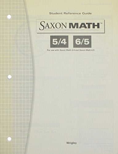 Saxon Math  Student Reference Guide