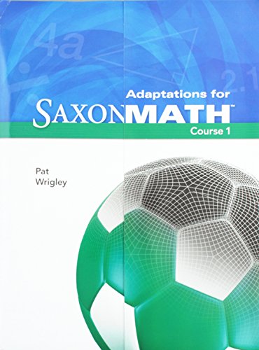 Saxon Math Course 1 Adaptations Classroom Package Adaptation